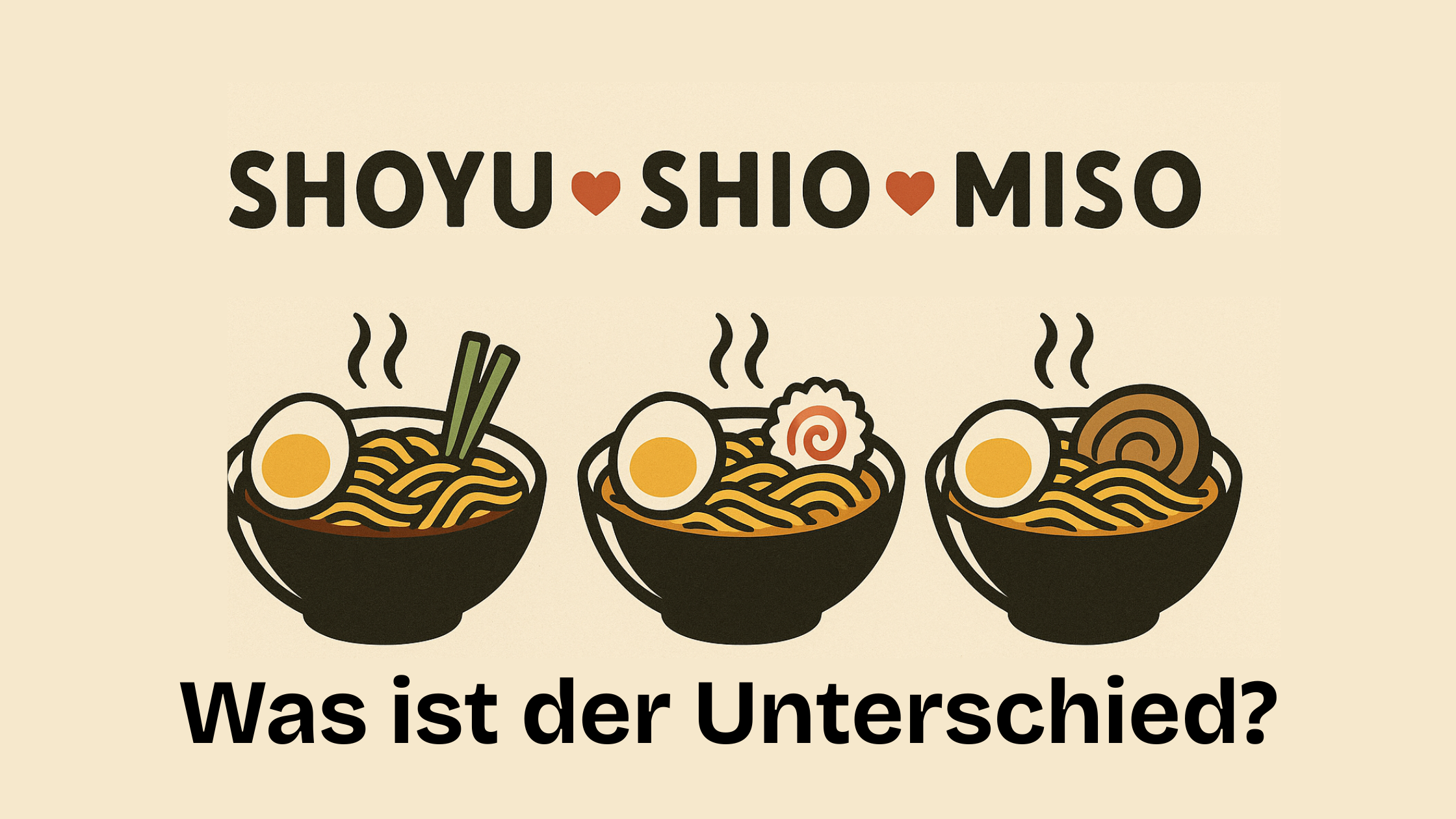 Shoyu, Shio und Miso: Die Unterschiede und wie du sie in deiner Küche meisterst!